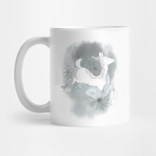 Deer Abstract Sketch Composition Mug